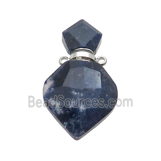 Natural Blue Sodalite Perfume Bottle Pendant