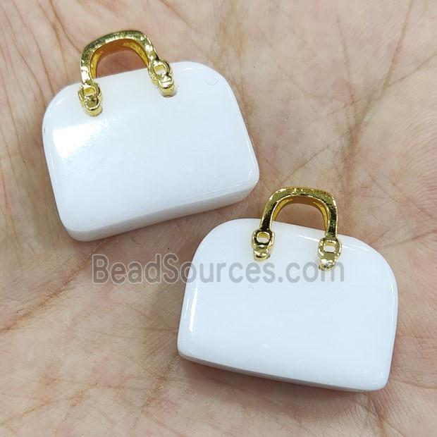 White Jade Bag Pendant