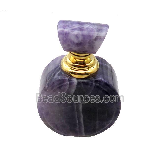 Purple Amethyst Perfume Bottle Pendant