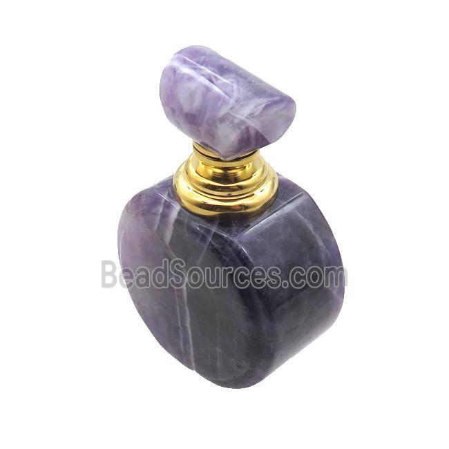 Purple Amethyst Perfume Bottle Pendant