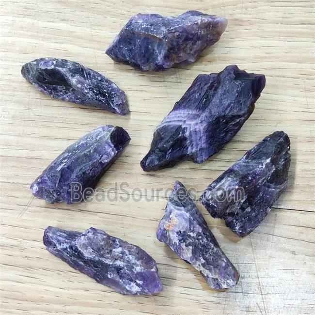 Natural Purple Amethyst Nugget NoHole Fromfree Undrilled