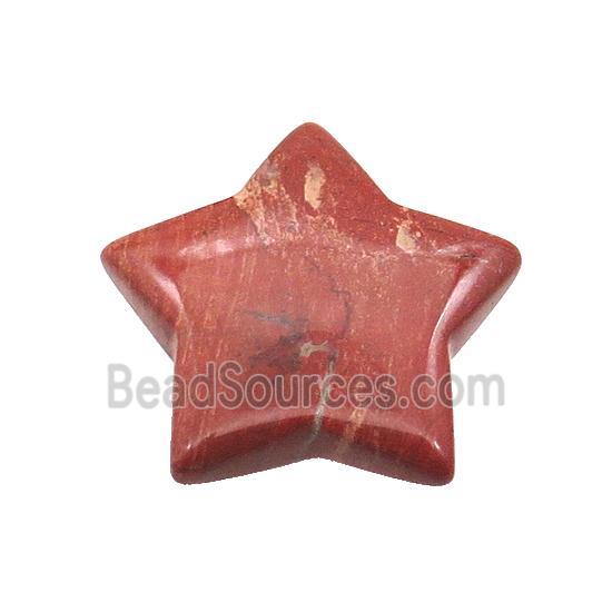 Red Jasper Star Pendant Undrilled Nohole