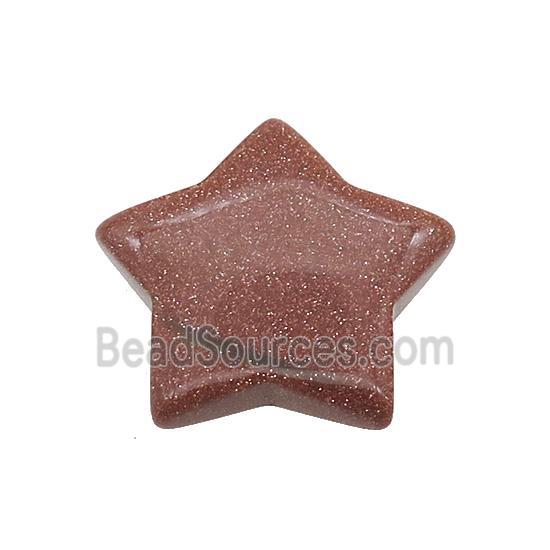 Gold Sandstone Star Pendant Undrilled