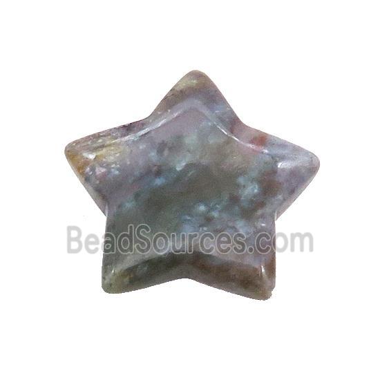 Indian Agate Star Pendant Undrilled