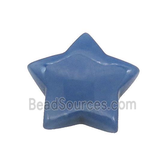 Blue Aventurine Star Pendant Undrilled