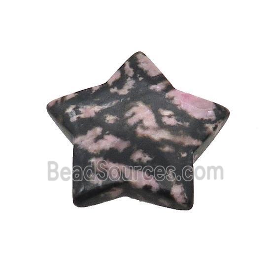 Rhodonite Star Pendant Undrilled