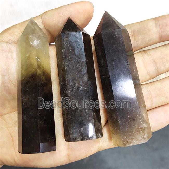 Smoky Quartz Tower Undrilled Treated