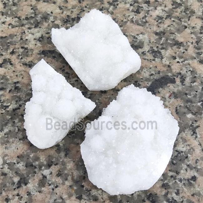 White Crystal Quartz Cluster Freeform Undrilled