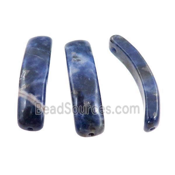 Natural Blue Sodalite bracelet Connector Curving