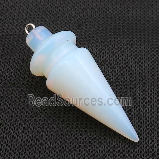 White Opalite Pendulum Pendant