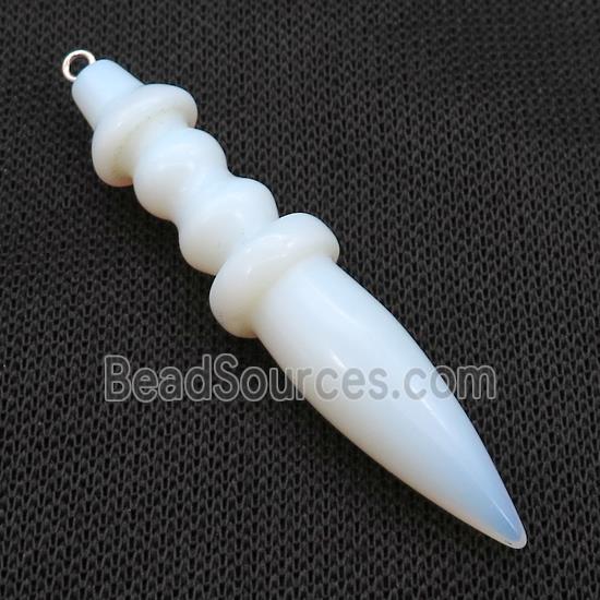 White Opalite Pendulum Pendant