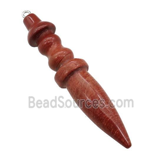 Natural Red Jasper Pendulum Pendant