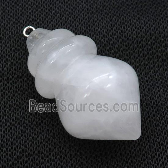 Natural Clear Quartz Pendulum Pendant