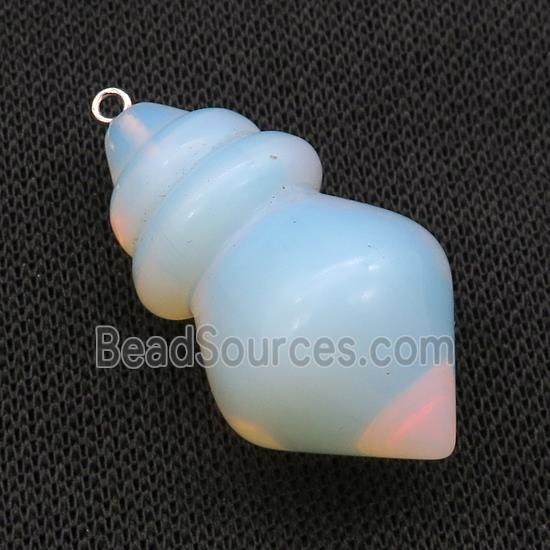 White Opalite Pendulum Pendant