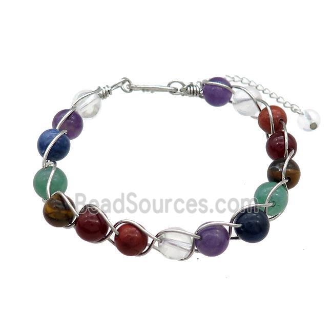 Natural Gemstone Chakra Bracelet