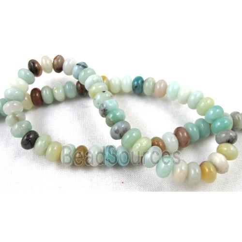 Amazonite Bead, flat round stone