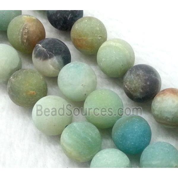 round matte Amazonite Beads