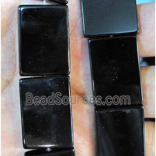 natural onyx bead, rectangle, A-grade