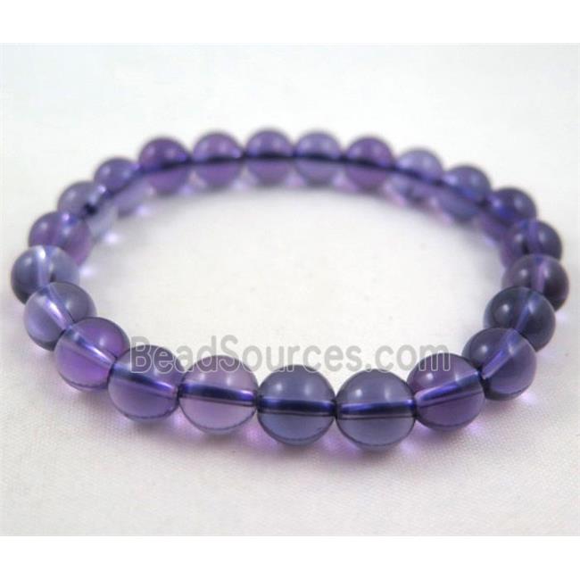 amethyst bracelect, AA grade, round