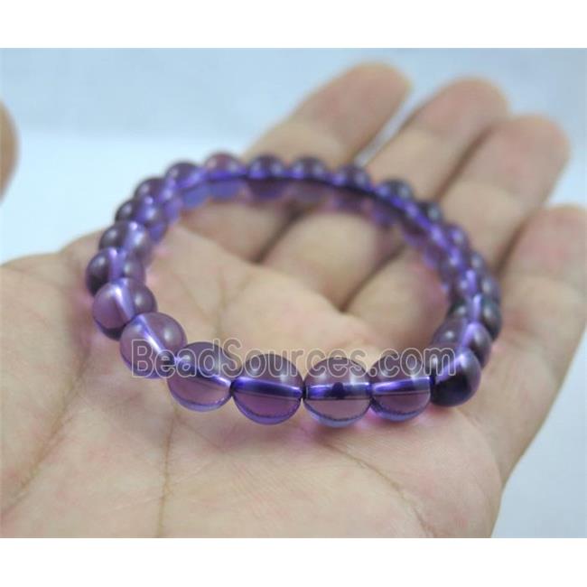 amethyst bracelect, AA grade, round