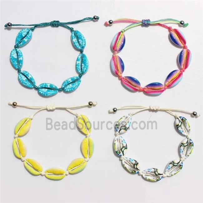 conch shell bracelets, mixed