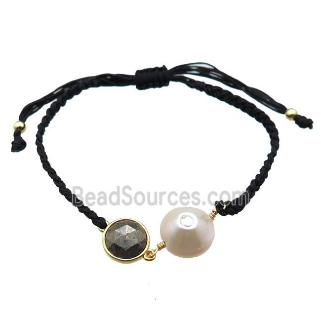 handmade bracelet with pearl bead