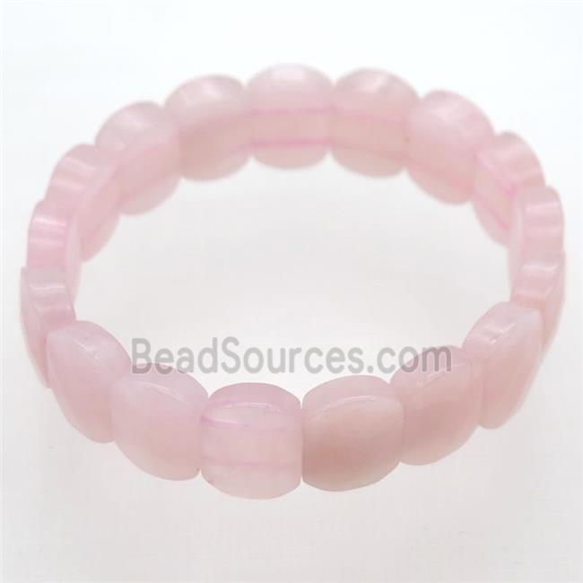 Rose Quartz Bracelet, stretchy