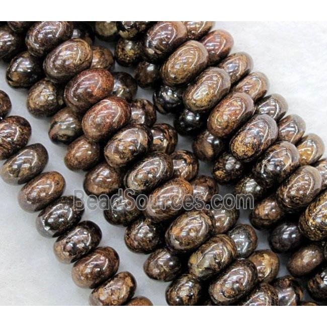 Bronzite Stone Beads, rondelle