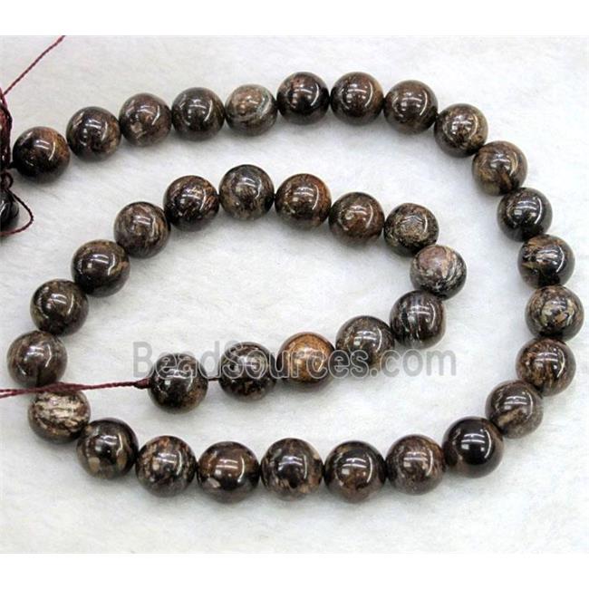 round Bronzite Beads