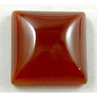 Carnelian Agate Cabochon, flat-back Square