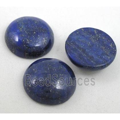 lapis lazuli cabochon, round