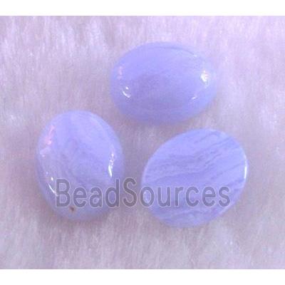 blue lace agate cabochon, oval