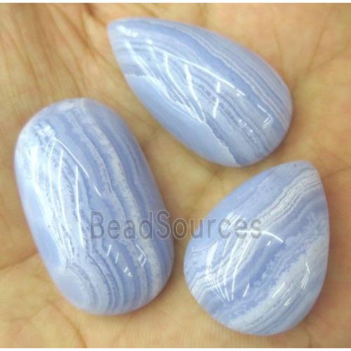 Blue Lace Agate cabochon, mixed shape