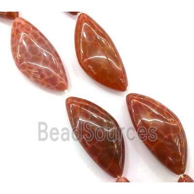 ruby fire Agate beads, erose, grade A