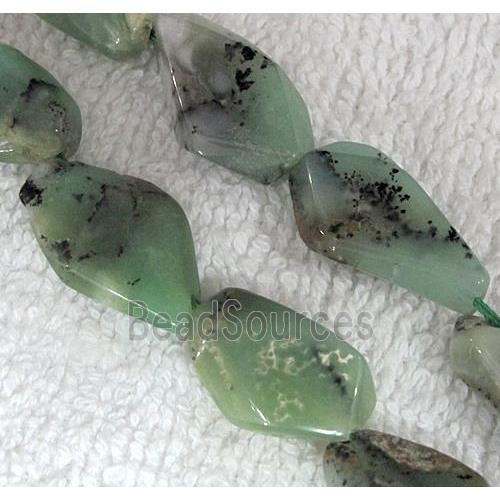 natural Chrysoprase bead, freeform