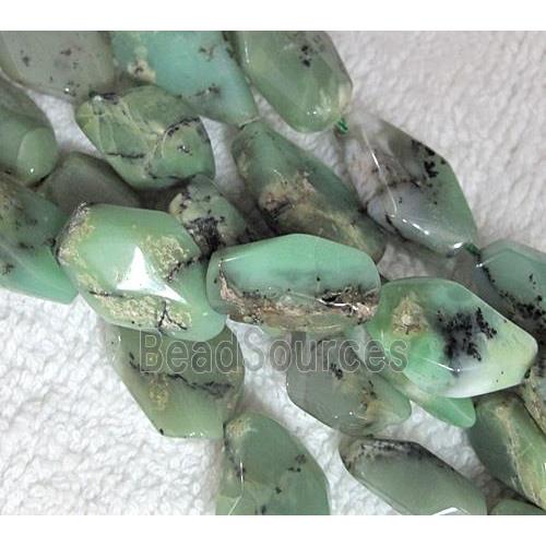 natural Chrysoprase bead, freeform