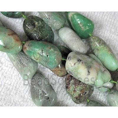 natural Chrysoprase bead, freeform