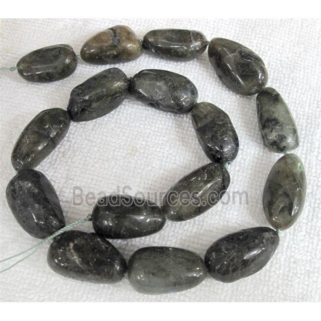 Natural Labradorite bead, freeform