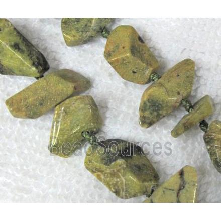 chrysoprase beads, chips