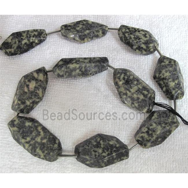 Natural gemstone bead, freeform