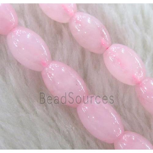 Rose Quartz bead, barrel