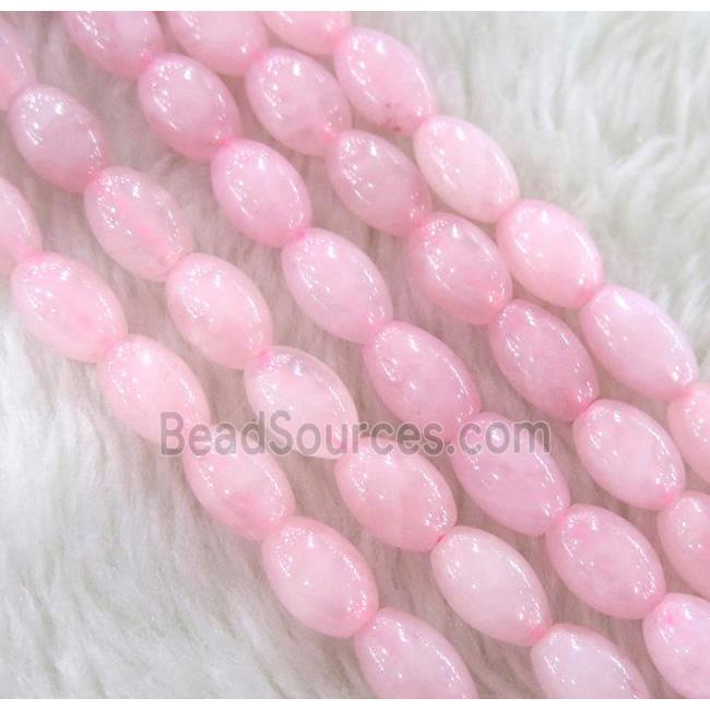 Rose Quartz bead, barrel