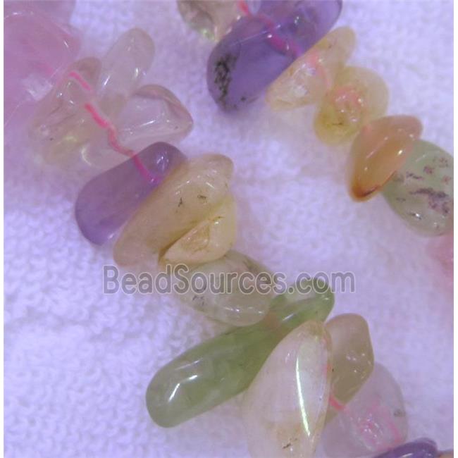 mixed gemstone beads, freeform