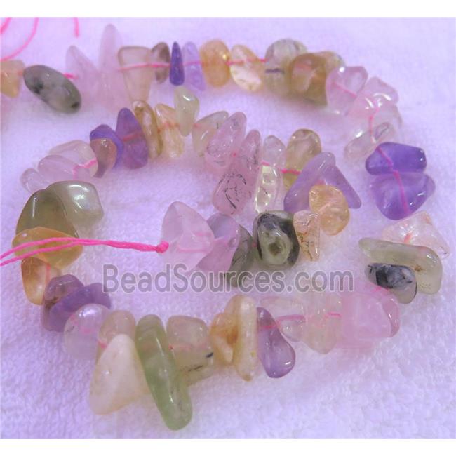 mixed gemstone beads, freeform