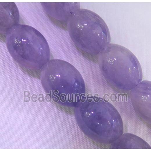 purple chrysoprase beads, barrel