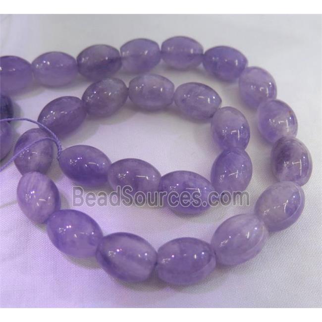 purple chrysoprase beads, barrel