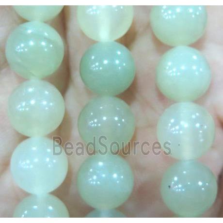 new Mountain Jade beads, round, green