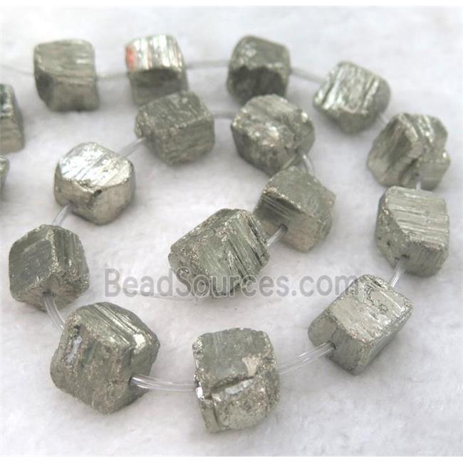 pyrite bead, cube