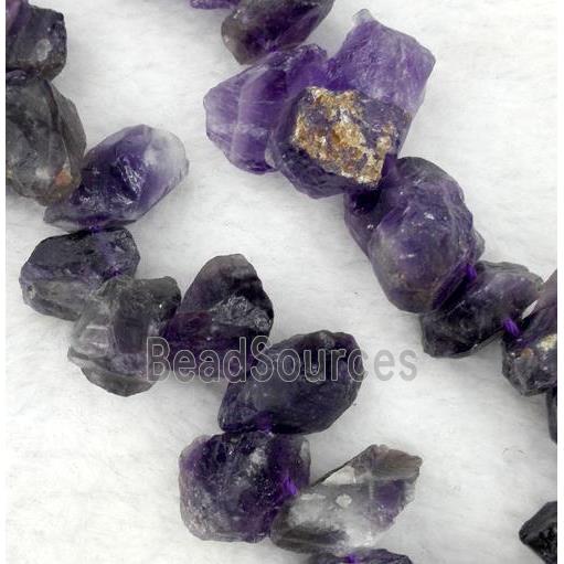 amethyst beads, freeform