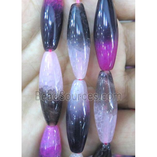 dichromatic Agate Beads, barrel